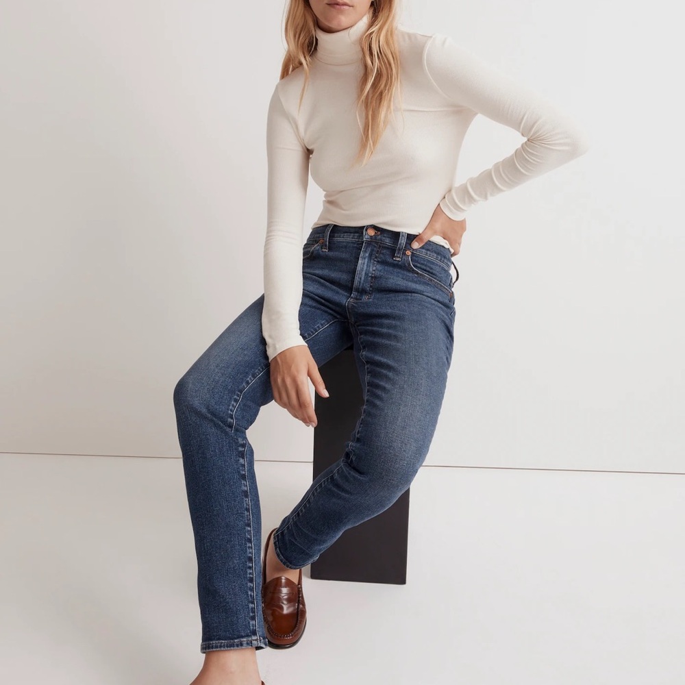 Madewell petite perfect vintage jean deming wash classic everyday NWT preppy 24P